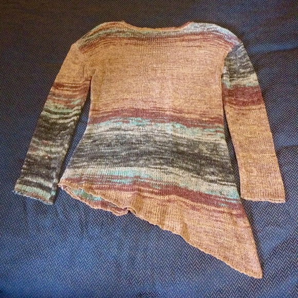 Prana Wrap Sweater Natural Blue peach tan - Picture 6 of 6